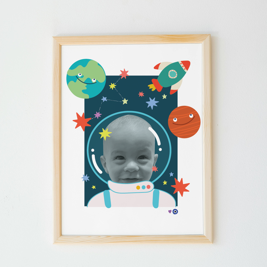 personalised baby portrait